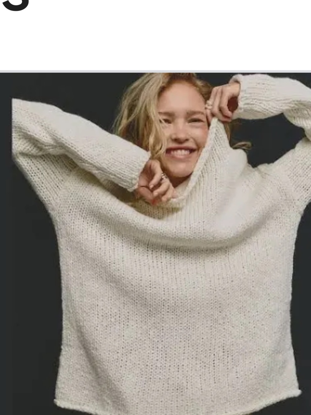 Reformation Baby Alpaca Mock Neck knit sweater